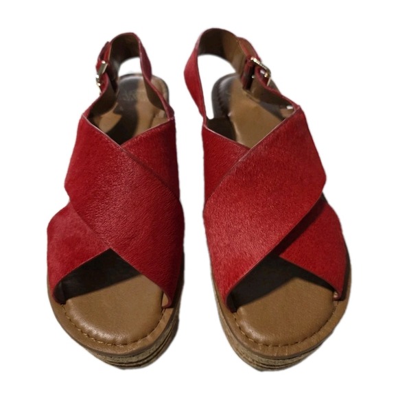 Franco Sarto Caroline Wedge Sandals Size 7.5 M / 38 EU - Picture 1 of 10